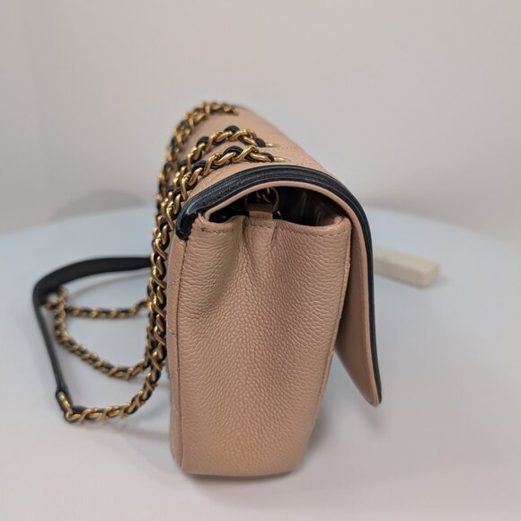 Chanel Rare Vintage Beige Caviar Filigree Flap Bag - Picture 6 of 16